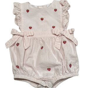Light pink strawberry 🍓 onesie